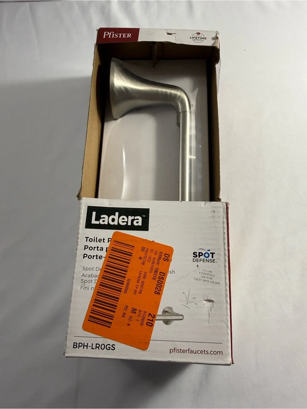 Ladera Brushed Nickel Toilet Paper Holder